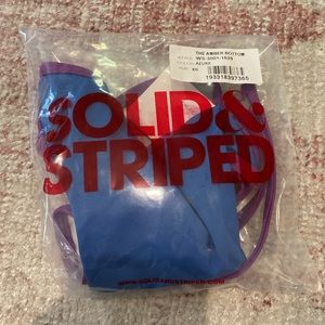 solid & striped bikini bottoms